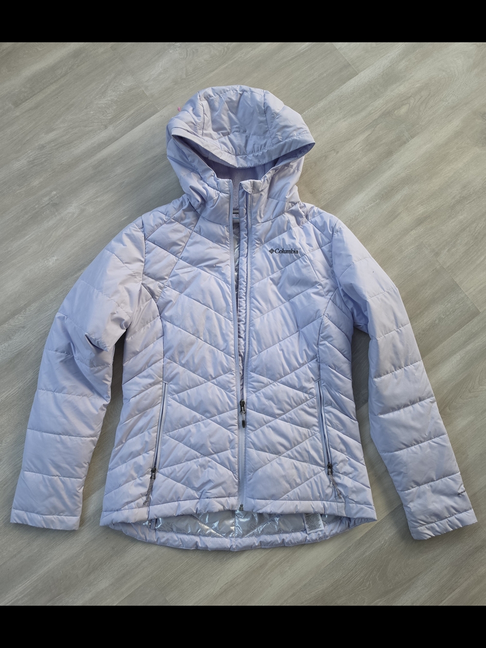 Columbia Women's Light Purple Quilted Hooded Jacket